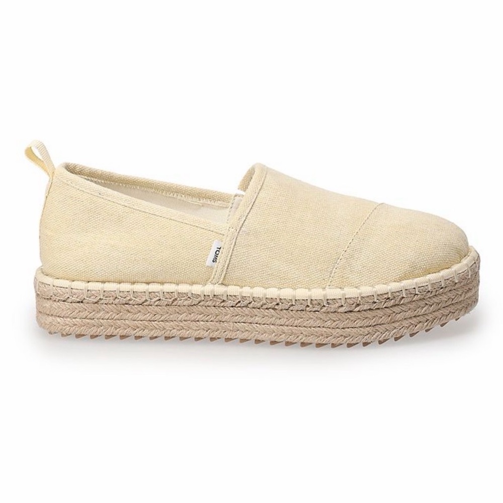 TOMS Women's Wren Tan Espadrille Flats